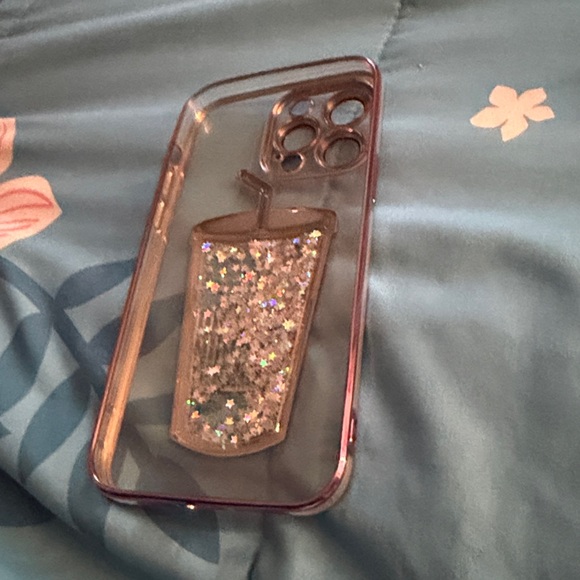 Pink Glitter Phone Case - Picture 2 of 3